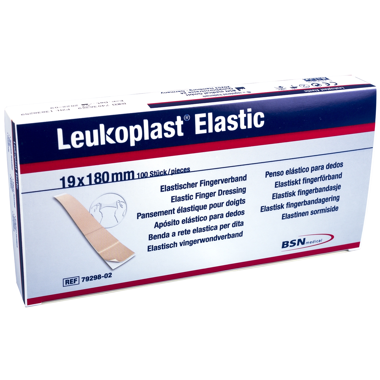 Leukoplast elastic vingerverband - 19 x 180 mm  (100 st)