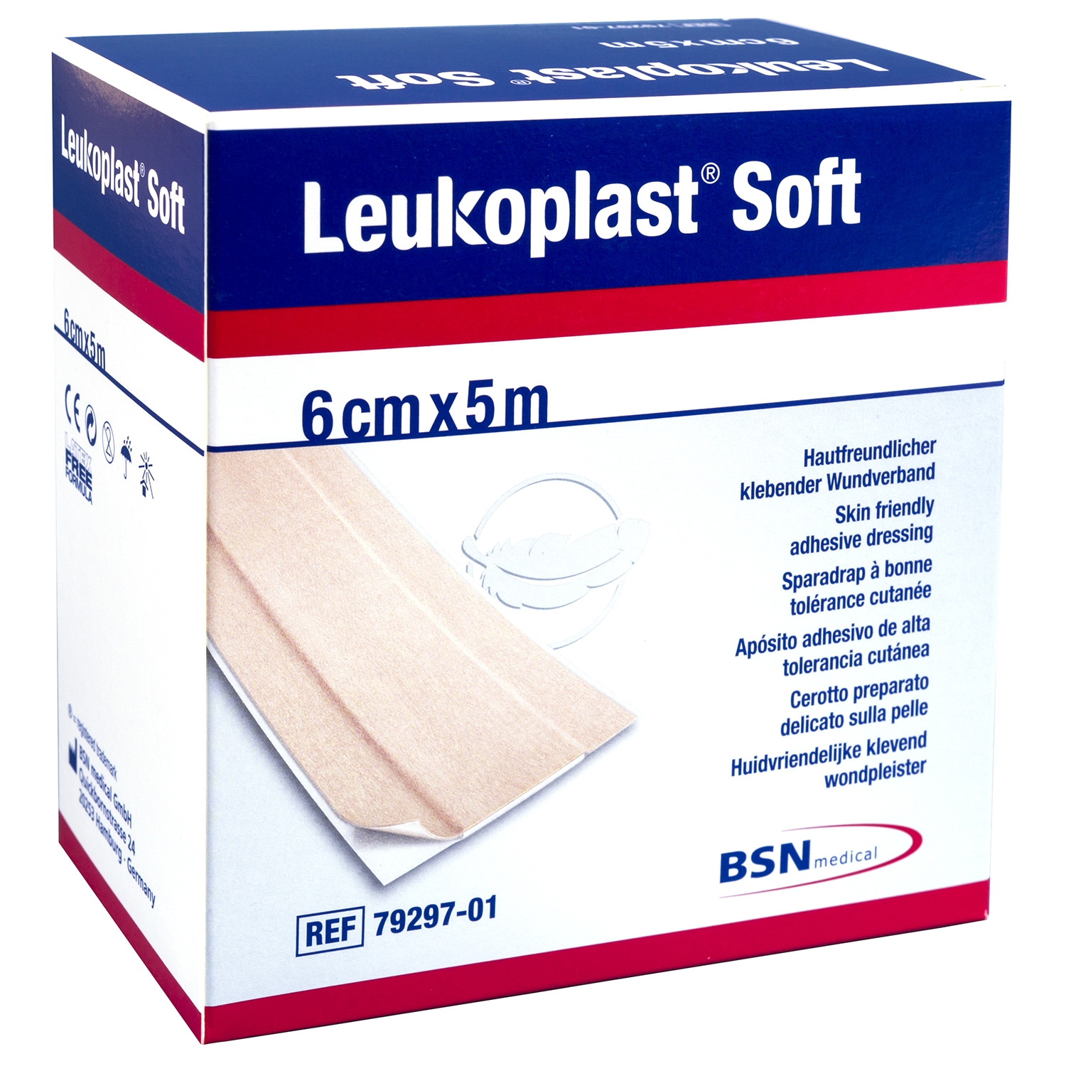 Leukoplast soft - rol - 6 cm x 5 m