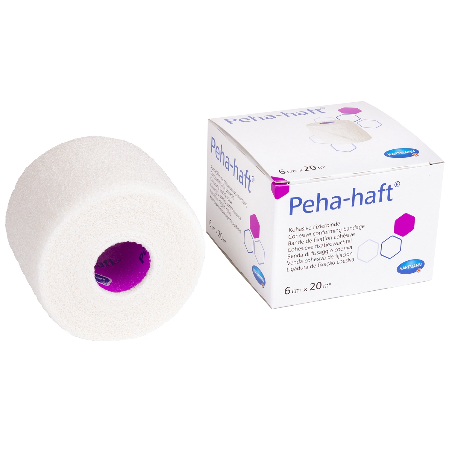 Peha Haft latexvrij - 6 cm x 20 m