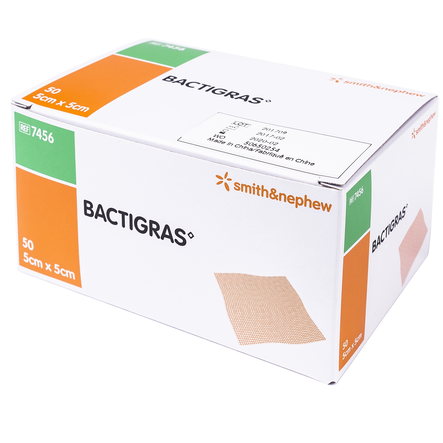 Bactigras steriel - 5 x 5 cm (50 st)