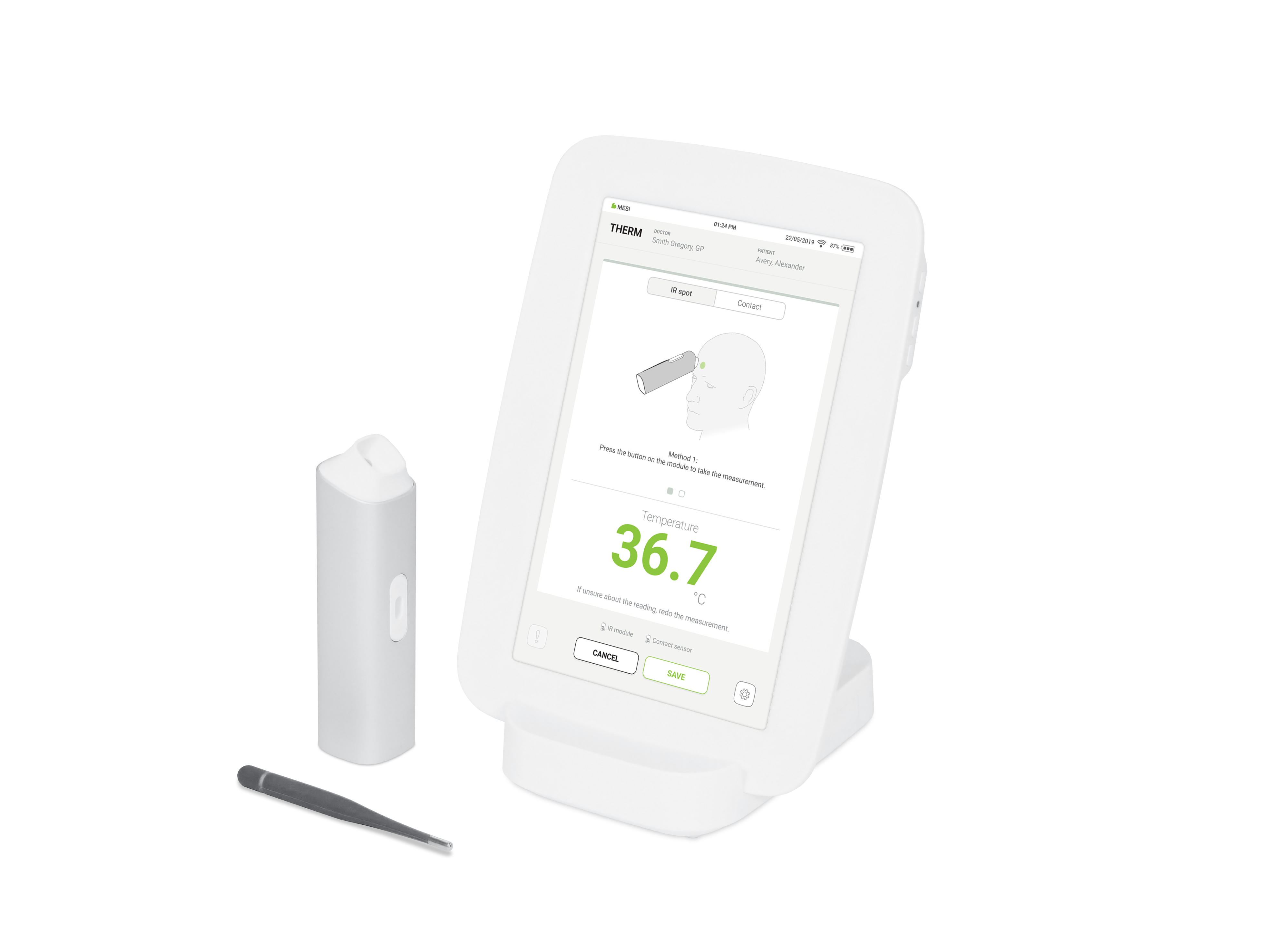 MESI mTABLET + VITALS - Vitale parameters