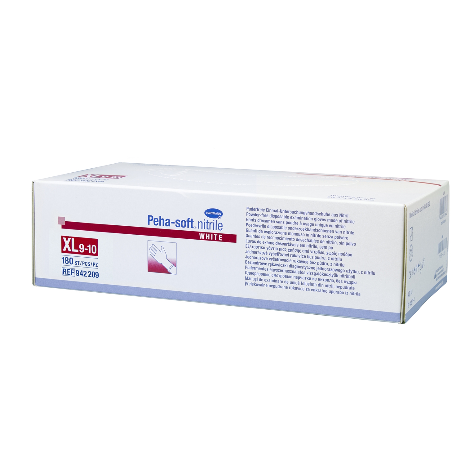 Handschoen Peha-Soft nitrile wit - XL (180 st)