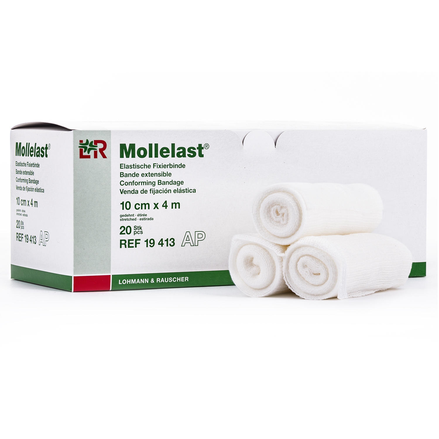 Mollelast windel - 10 cm x 4 m (20 st)