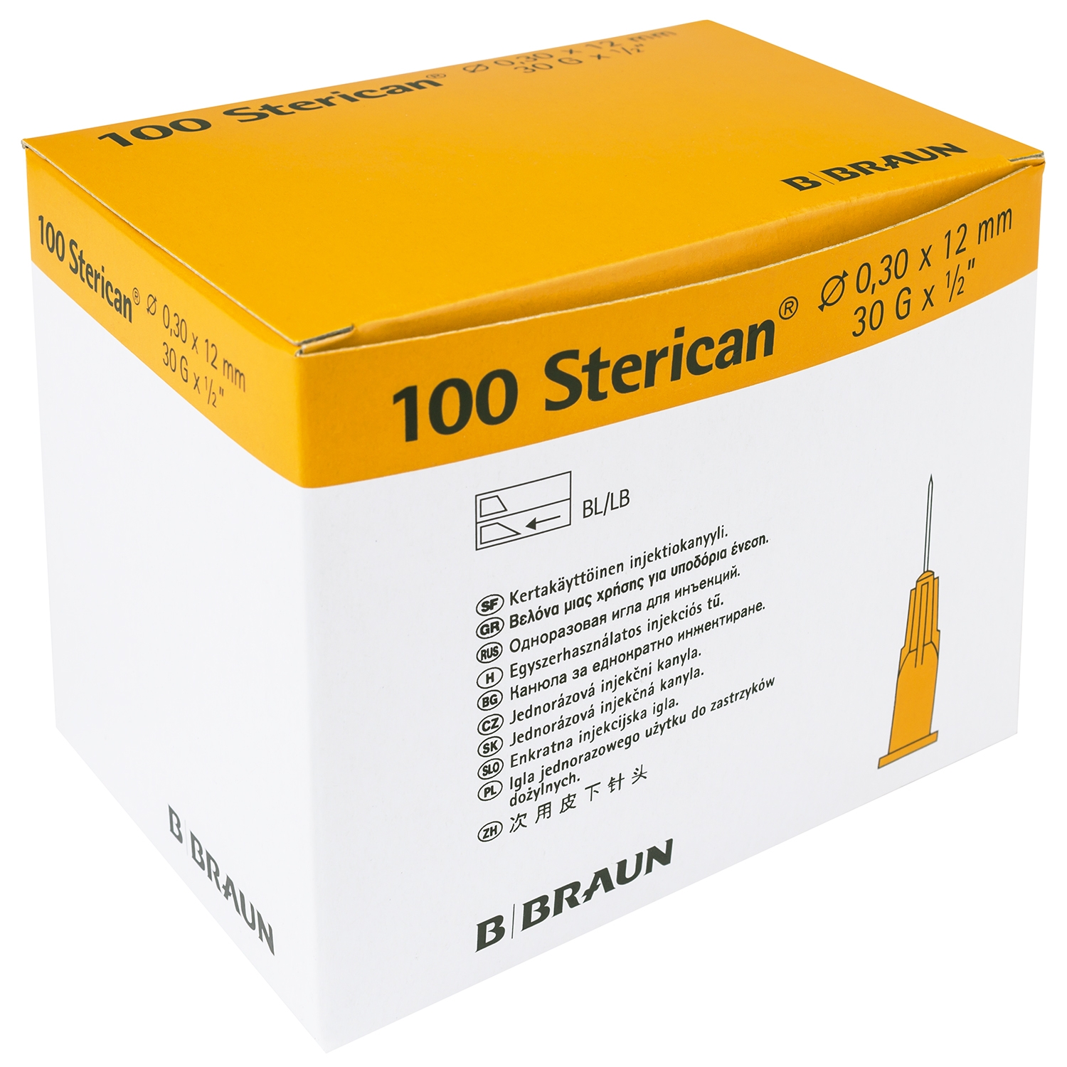 Sterican naald 30 G x 12 mm - wit (100 st)