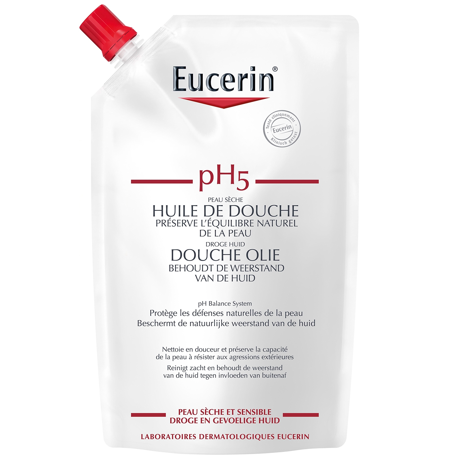 Eucerin pH5 douche-olie navulling - 400 ml