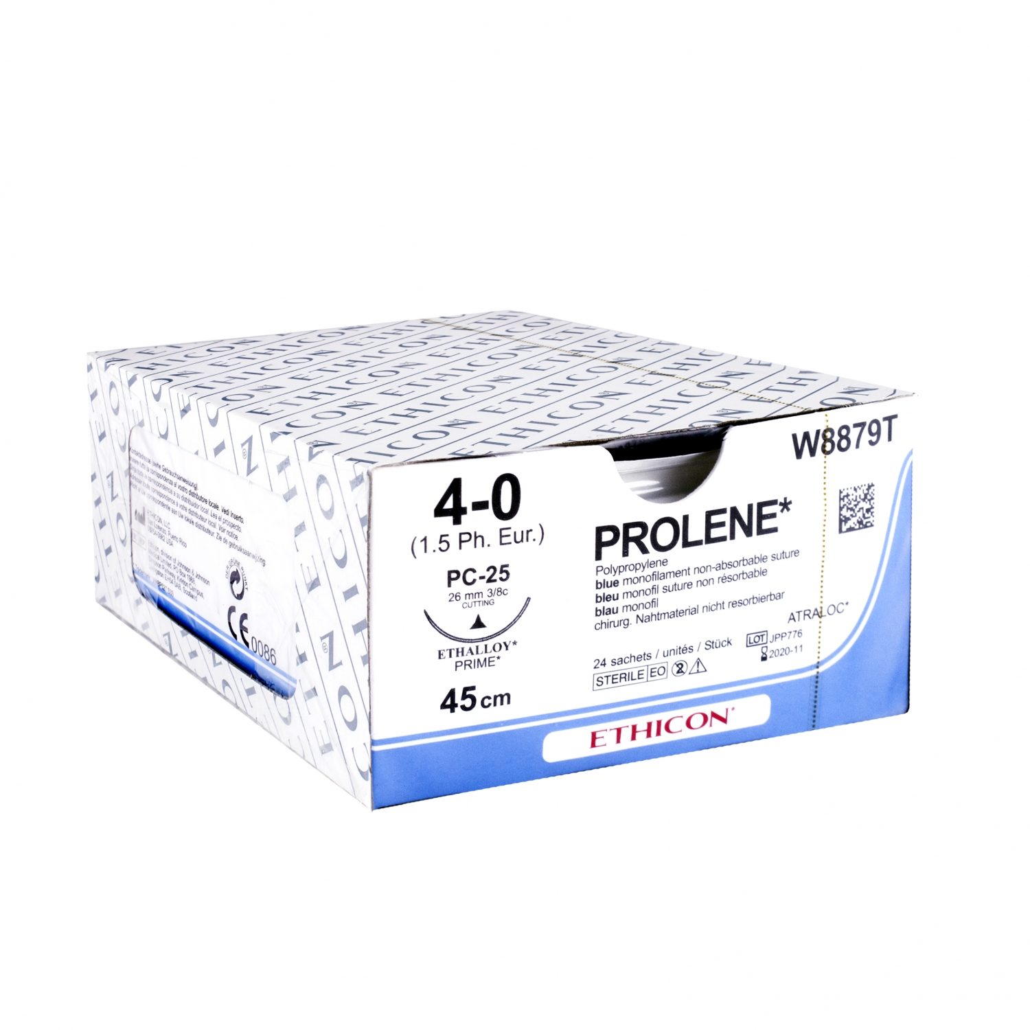 Prolene - 4-0 - PC-25 prime - 26 mm - 45 cm (24 st)