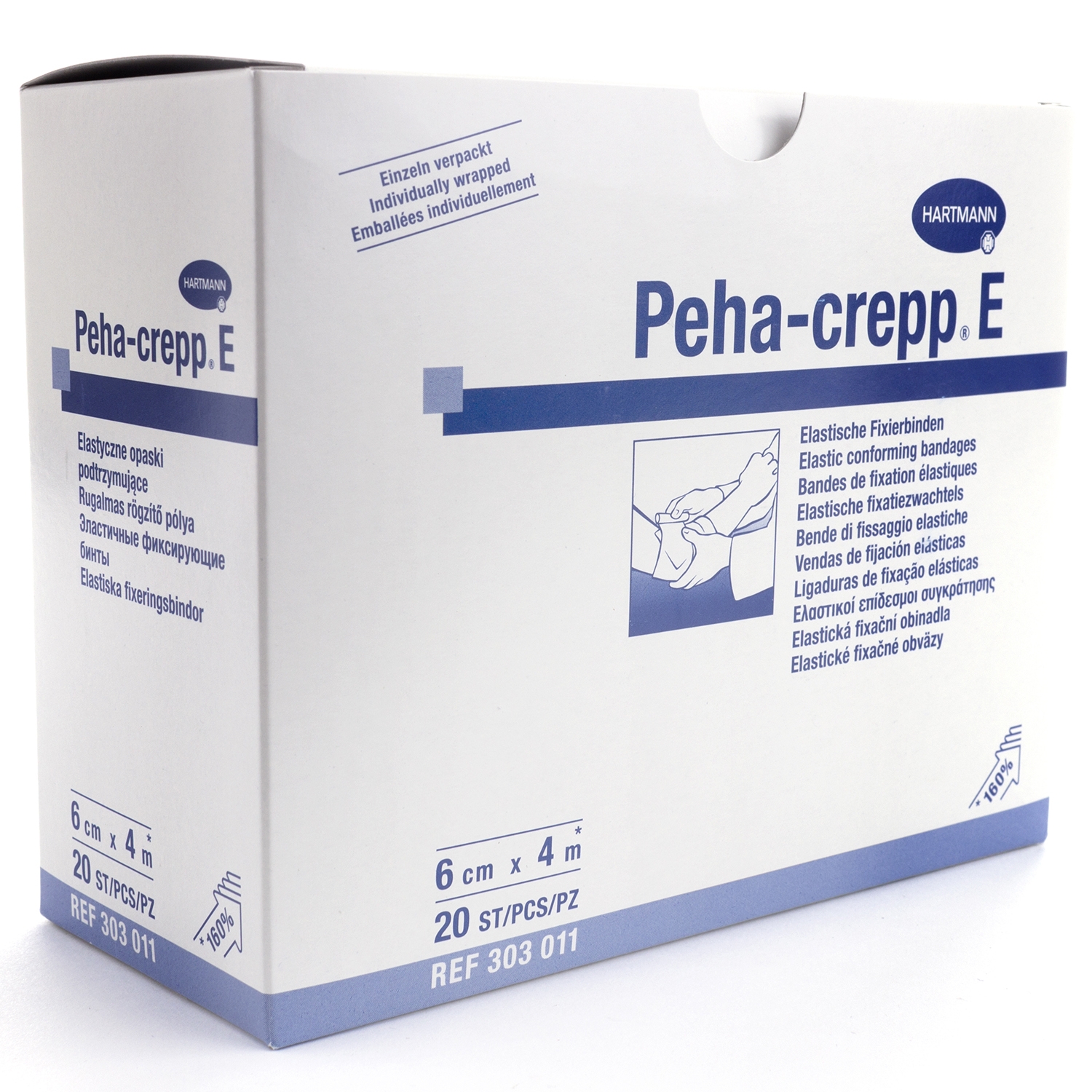 Peha-fix afzonderlijk verpakt - 6 cm x 4 m (20 st) (peha-crepe)