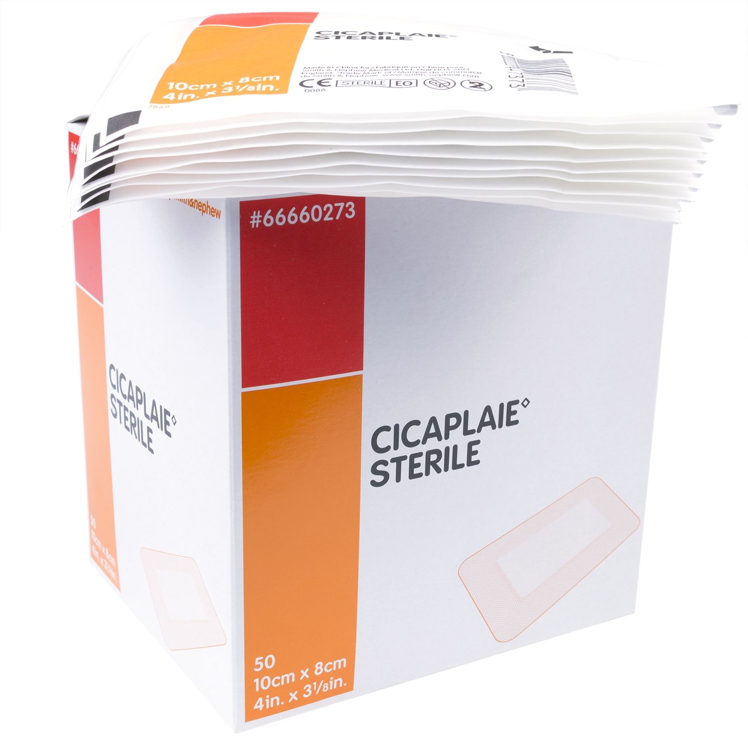 Cicaplaie stérile - 10 x 8 cm (50 pcs) | 10 x 8 cm | 9326249